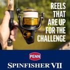 Penn Ssvii5500802mh Spinfisher Vii 5500 Spinning Rod Reel Combo 8  Medium Heavy