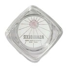 Vintage Clear Glass Advertising Ashtray   Mcm   Asahi Beer Japan