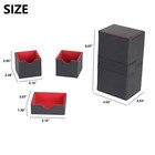 Premium Double Deck Box 200 Cards Tcg Case Large Protector Edh Magnet Flip Tray