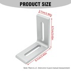 6 Pack 2-slot L Brackets 90   3 15  6063 Aluminum Extrusion Connector Us Stock