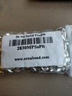  200-qty  Ornamental Beads Silver Plate 8x4mm Solid Plumb - Free Shipping