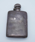 Antique J   T Sterling Silver Flask 1846 Birmingham Uk  112 Grams - F105