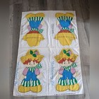 Vintage 1980s Apple Dumplin  Set Of 2 Pillow Panels Cut N Sew 23 