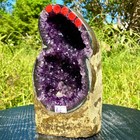 7 92lb Natural Amethyst Geode Quartz Crystal Cluster Cathedral Energy Healing