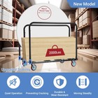 Updated Folding Table Cart  5  Swivel Wheels Heavy Duty Table Dolly  Drywall    