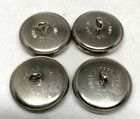 Lot Of 4 P Police Silver Tone Metal Wreath Waterbury Uniform Button Large  7 8 