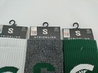 3 Pairs Michigan State Strideline Premium Crew Socks Full Knit Medium lrge