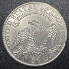 1829 Capped Bust Silver Half Dollar 50c High Grade Au Details