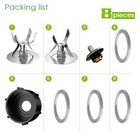 8-piece Blender Replacement Parts Kit Compatible With Oster   Sd588  Black490