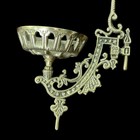 Vintage Cast Iron Oil Lamp Swing Arm Wall Mount Sconce Victorian Style Read 