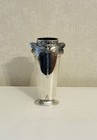 Vintage Christofle Silver Plated Dragonfly  libellule    Vase Art Nouveau