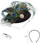 Handmade Fascinator Feather Hat On A Headband And A Clip 20s Pillbox Hat For Der