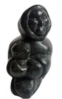 Vintage Large Soapstone Carving Alaskan Native Inuit Eskimo Hunter Seal Sea Lion