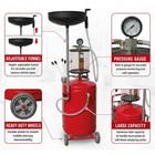 18 Gallon Waste Oil Drain Tank Pneumatic Oil Drainer Oil Extractor And Collector