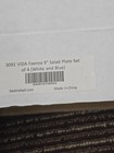  qty 4  Beatriz Ball 3092 Vida Faenza Salad Plate 9  White Blue Italian Pattern