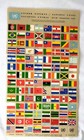 Vintage United Nations Souvenir Flag Stamp Sheet   Poster 1963   1965 110 Nation