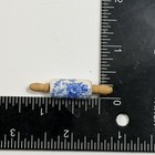 Dollhouse Miniature Blue White Floral Porcelain Rolling Pin Wood Handles Kitchen
