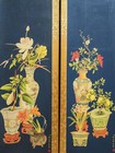 Chinese Vintage Four Scrolls Painting About Vase  Flower By Lang Shining                    