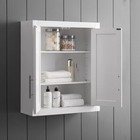 Crosley Savannah Wall Mounted Bathroom Medicine Cabinet With Shelves  White