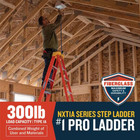 4 Ft  Step Ladder W 8 Ft  Reach Height   300 Lb  Capacity Type Ia  Fiberglass 