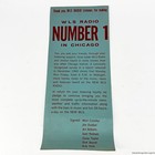 Vintage 1960 Wls Radio Chicago Silver Dollar Survey Top 40 Record Chart Bob Hale