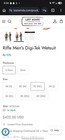 Riffe Men s Digi-tek 3 5mm 2 Piece Wetsuit