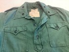 Vtg 60s Military Us Aggressor Green 255 Pullover Shirt Jacket M Opfor Vietnam