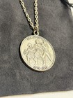 Vintage Bicentennial Spirit Of    76 Coin Pendant Necklace Great Seal Of Us