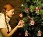 12pcs Gingerbread Man Ornaments For Christmas Tree  Assorted Gingerbread Figurin