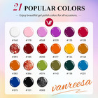 24 Pcs Gel Nail Polish Set 21 Popular Colors Gel Nail Polish Base Coat Glossy  