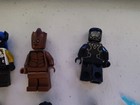 Lego Marvel Super Heroes Minifig Lot Captain America  Black Panther  Groot  