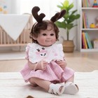 Smiling Reborn Baby Doll  22-inch Vinyl Realistic Newborn Baby Doll With Hand   