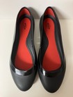 Crocs Lina Shiny Flat Black Ballet Flat Slip On Comfort Shoe Women   s Size 10 Nwt