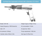 190 Type Handheld Air Riveter Gun Round Head Air Rivet Nut Gun Professional 