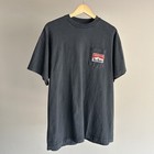 Vintage Reprint Marlboro Snake Pass Tee Shirt Western Faded Lg Black Pocket Rare