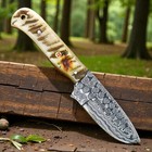 Custom Hand Made Forged Damascus Steel Blade Tactical Hunting Knife 2935