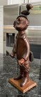 Vtg Mcm Folk Art Hand Carved Hunter Duck Bird Gun Wooden Figurine Whimsical Read