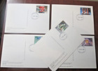 Gb Phq Cards 1983 -christmas  Back - Fdi  Full Set Used Free Post Uk