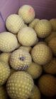Used 4 Dozen  48  Yellow Dimpled Softballs 12    Inch Pitching Machine  Practice 