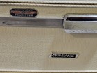 Vintage American Tourister Tri-taper Train Cream Vanity Luggage Case 1960s