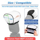 Cosmos 2 Pcs Camera Bounce Flash Diffuser Cover Speedlite Soft Cap    