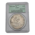 Nice 1804 Mo Th Mexico 8 Reales World Silver Coin Pcgs Au50 Ogh