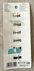 Scunci Click   Grip Barrettes Gold Silver Black 6 Pieces Set New