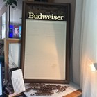 Vintage Budweiser 1990 Beer Sign Tab In Anheuser Busch Rare W letters