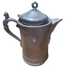19th Century American Antique Silver Plate Pitcher Tilting Style Broken Lid