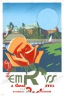Empress Hotel Victoria Bc 1950s Canadian Pacific Travel Poster Art Print