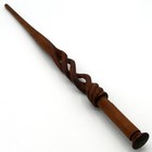 15  Hand Carved Albus Dumbledore Mahogany Wood Magic Wand Wizard Witch W freebag