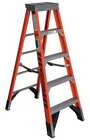 Werner 7405 Stepladder fiberglass 5 Ft  H 375 Lb Cap 3azx4