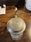 Vintage 1998 Nfl Classic Glass Tankard With Pewter Lid Beer Stein Mug Rare