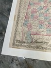 1855 J h  Colton Alabama Map  Hand Colored   16 5  X 13 75 